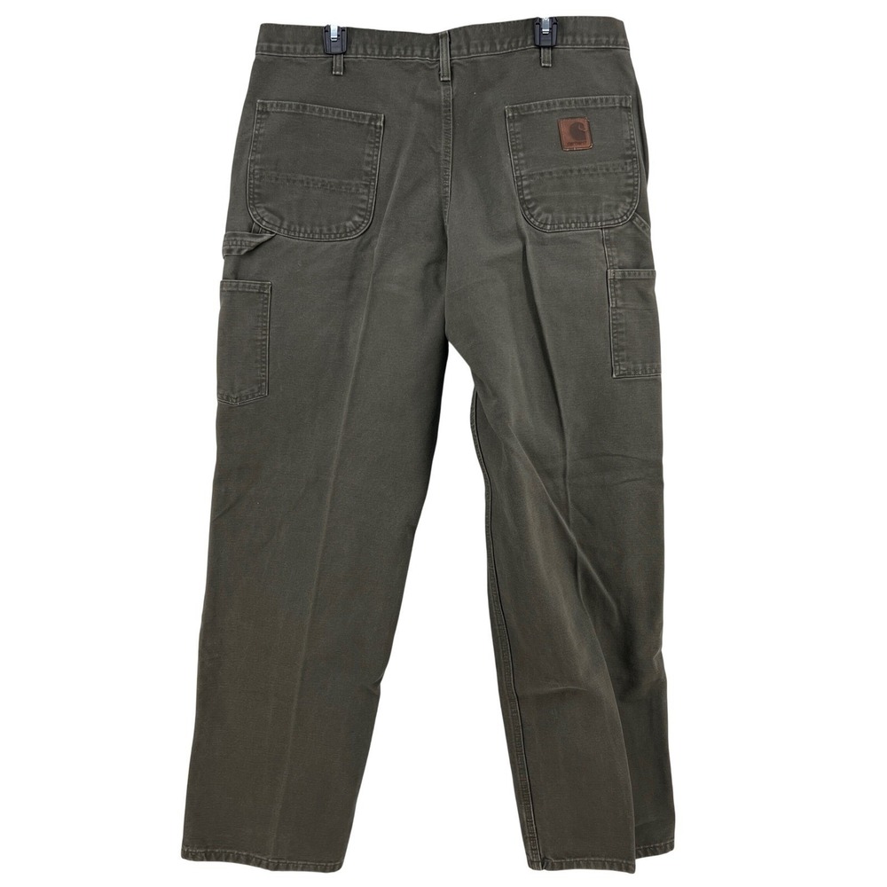 Y2K 2003 Vtg Carhartt Work Pants Men 40x34 Relaxed Fit Canvas Utility B11 - Picture 2 of 8